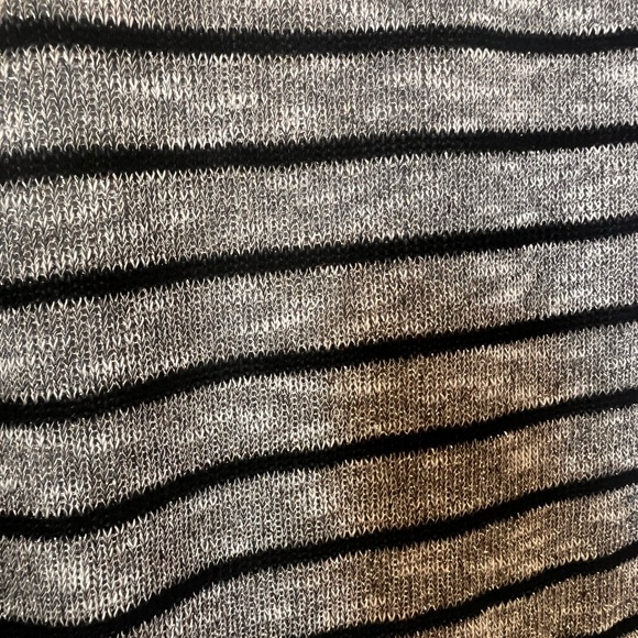 Chic silver and black sparkling striped sweater dress! - Picture 4 of 7